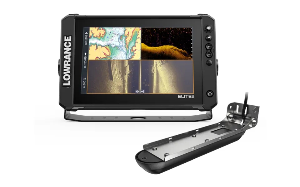 Lowrance 000-16476-001 Dual Elite Fs 10 Bib Used To Find Fishing Areas Ledges Drop-offs Ditches 10 In Display 1280 X 800