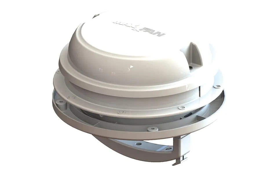 Maxxair 00-03810w Roof Vent Maxxfan Dome Plus Manual Lift Opening 6 In Diameter For 1 In Roof Thickness With Screen With