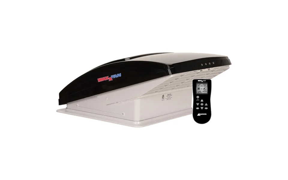 Maxxair 00-07500k Maxxfan Deluxe Vent, Fan And Vent Cover All In One - Powerful 10-speed Reversible Fan With Thermostat,