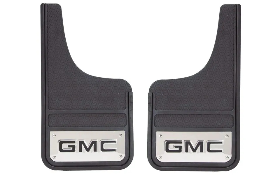 Plasticolor 001841r01 Gmc Heavy Duty Front 12 X 23 Mud Guards - 12 Inch X 23 Inch Front Mud Guards By