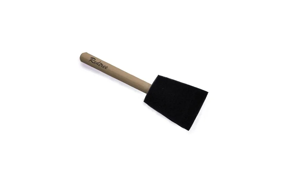 Redtree 00005 1 Foam Paint Brush High Density 1 In Brush 1 2 In Thickness Black Foam Unfinished Peg Wood Handle Single D