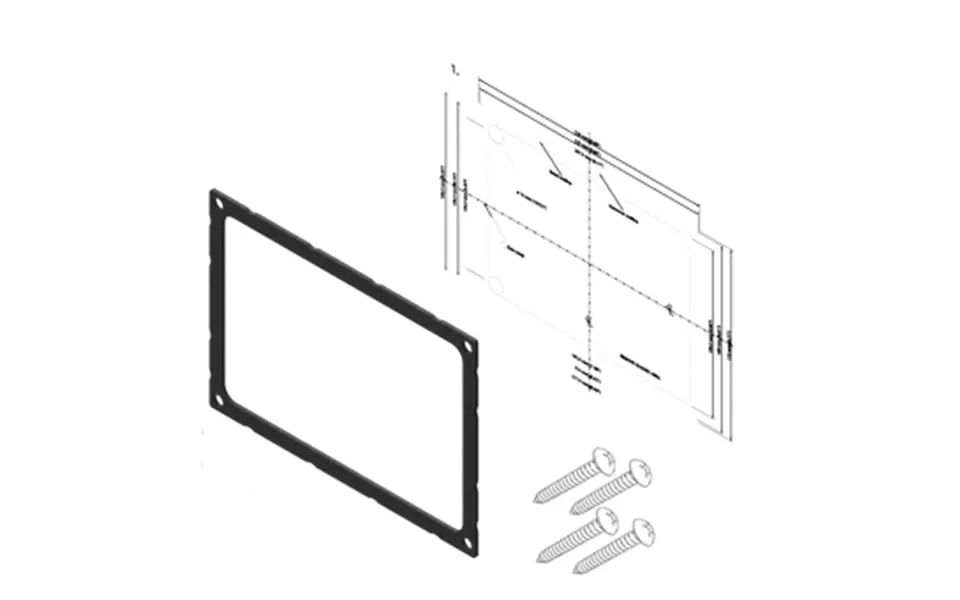 Simrad 000-13699-001 Dash Mount Kit Go9 Xse Vulcan 9 - For Use With Vulcan 9 Go9 Multi-function Displays Black Single Wi