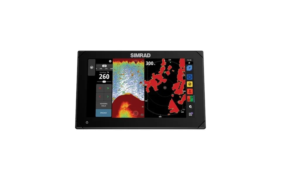 Simrad 000-15218001 Nsx 3009 - Chartplotter Fish Finder No Transducer With C-map Discover X Charts, Black
