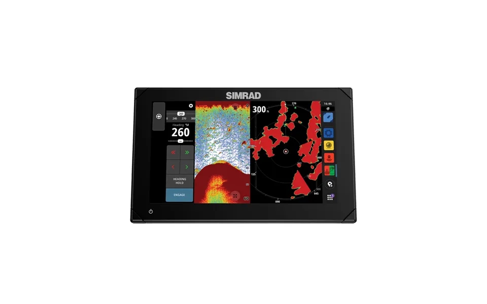 Simrad 000-15377001 Nsx 3009 - Chartplotter Fish Finder With Active Imaging 3-in-1 Transducer, Halo20 Radar And C-map Di
