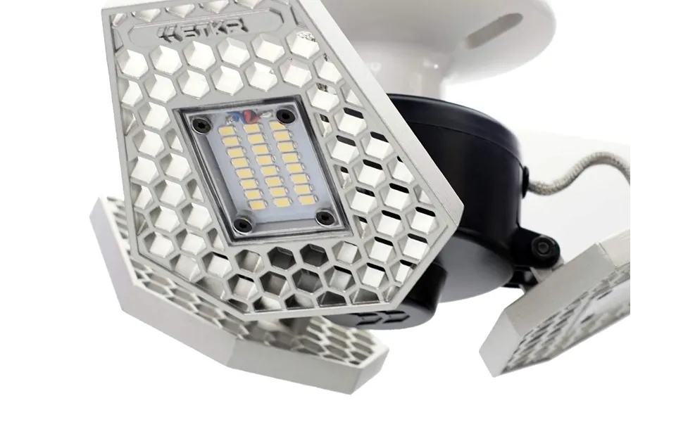 Stkr 00342-2 Trilight Screw-in Motion Activated Ceiling Light For Garage Attic Basement Closet Home-silver - 4000 Lumens