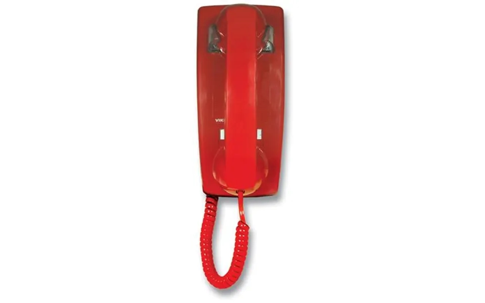 Viking K-1900w-2 Hot Line Wall Phone - Red