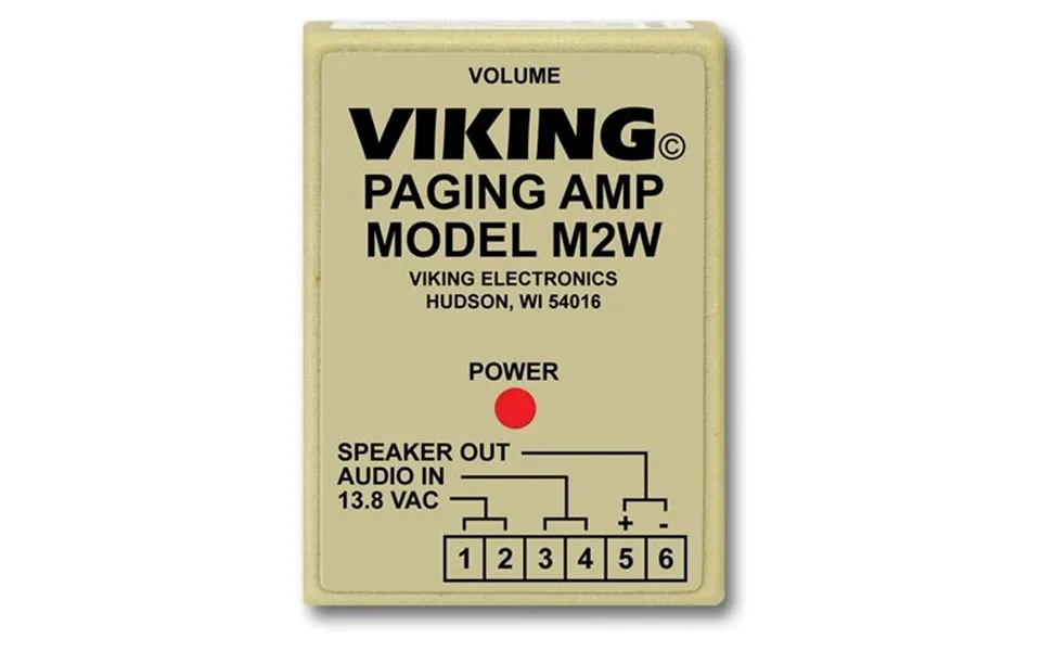Viking M2w Paging Power Amp W 25ae Paging Horn