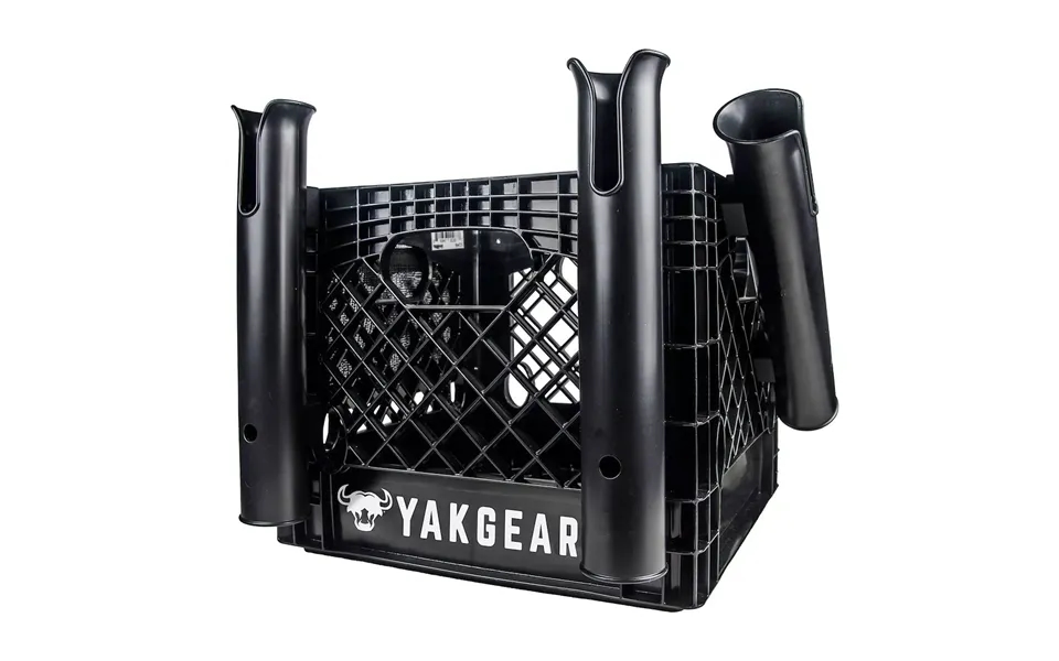Yakgear 01-0006-01 Anglers Crate Kit - Basic V2, 13 In X 13 Inch Black Plastic Basic Angler Kit With Yakgear Logo With B