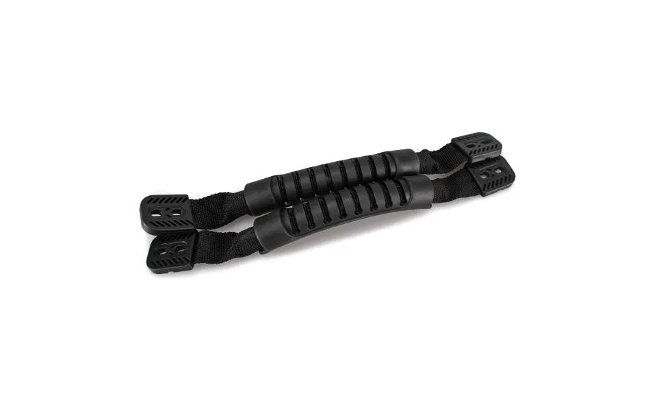 Yakgear 01-0056 Rubber End Handle Kit No Hardware - Mounts To Boat Black Marine Grade Rubber With Nylon Strap Set Of 2 W