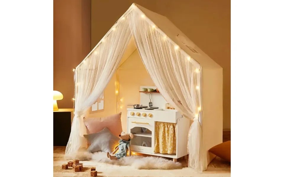 Tiny Land Chef’s Corner Playset Cream Playhouse Cream Kitchen Set