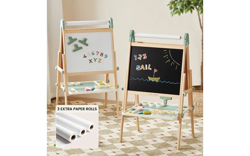 Tiny Land Green Magnitales Easel & Paper Roll Set