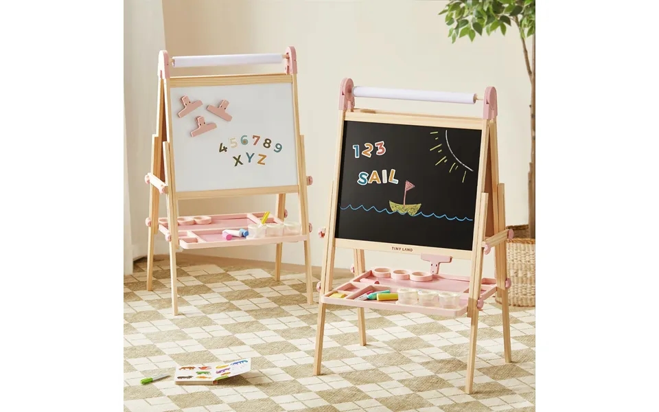Tiny Land Magnitales Easel For Kids - Pink