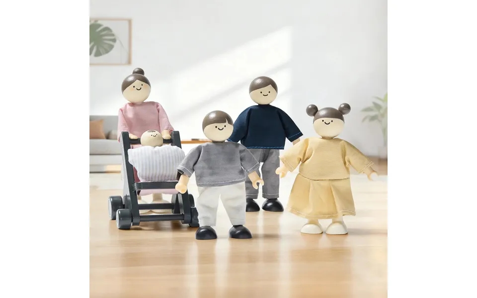 Tiny Land Wooden Dollhouse Dolls