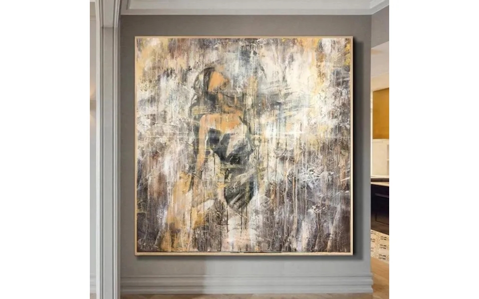 Abstract Creative Painting Thick Paint Girl Extremely Unique Artwork Lifestyle