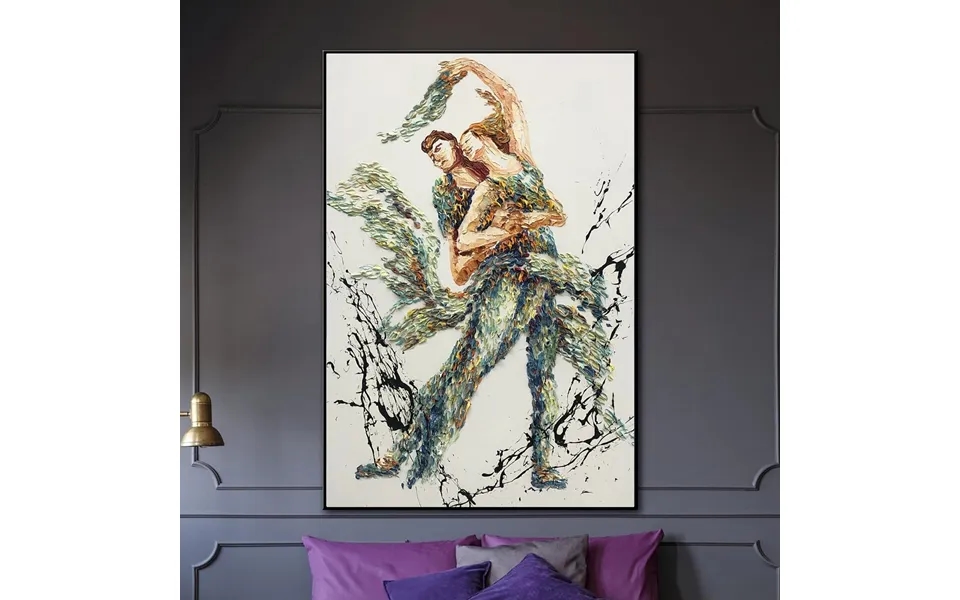Dancing Couple Abstract Artwork Large Dancing Couple Painting Dancing Girl Oil Painting Triumph
