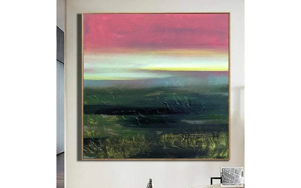 Large Abstract Painting On Canvas Abstract Oil Painting Pink Abstract Painting Modern Painting Original Mysterious Place