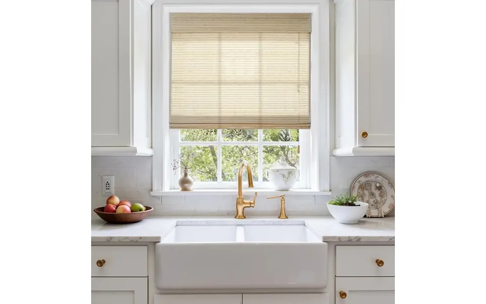 Lay Natural Ramie Bamboo Woven Shade - Sand Beige