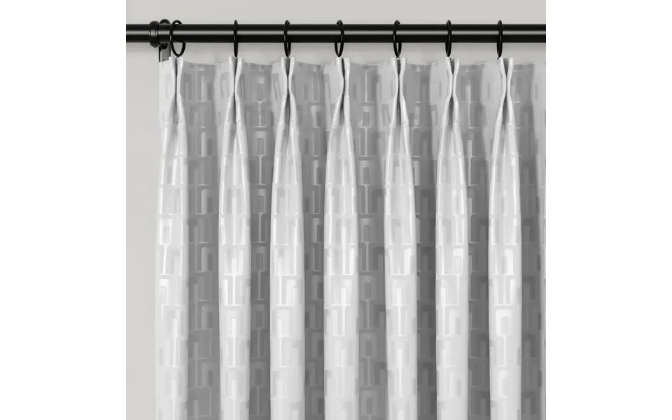 Lydia Plants Jacquard Curtain Pleated - Serie B