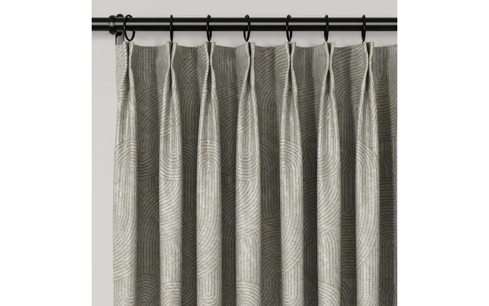 Lydia Rib Jacquard Curtain Pleated - Serie A