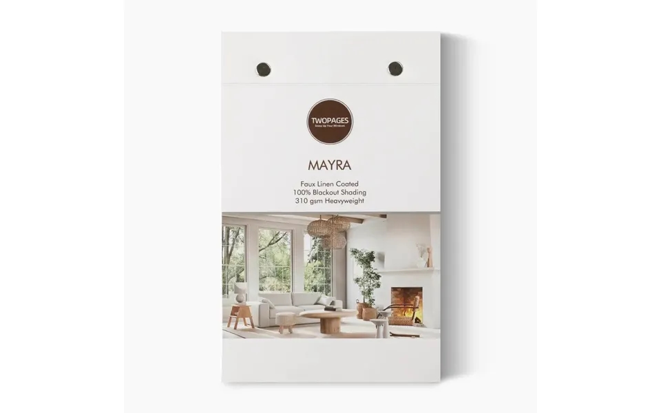 Mayra Faux Linen Foam Coated Booklet 7 Colors