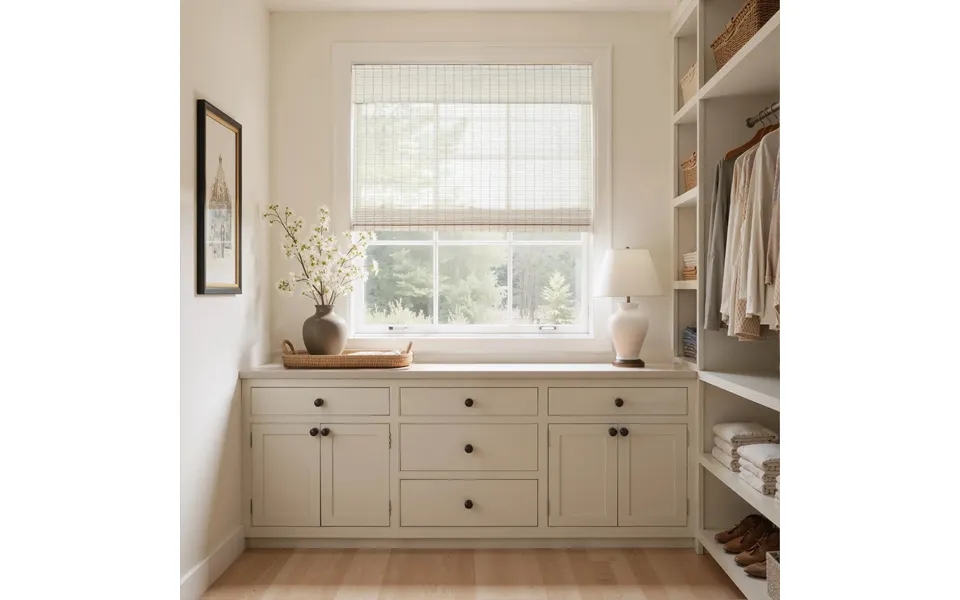 Rae Natural Ramie Jute Woven Wood Shades - Series D