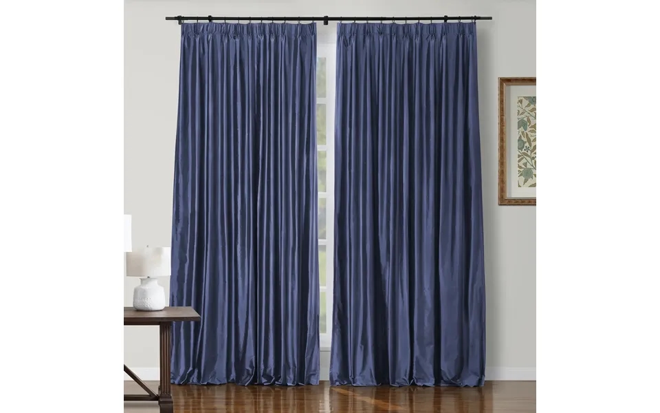Selman Dupioni Silk Drapery Pleated - Indigo 2013-63
