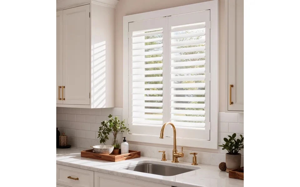 Twopages Veritas Ready Made Hardwood Plantation Shutter Double Panel - Fits Width 45 47 Inches Fits Height 69 71 Inches