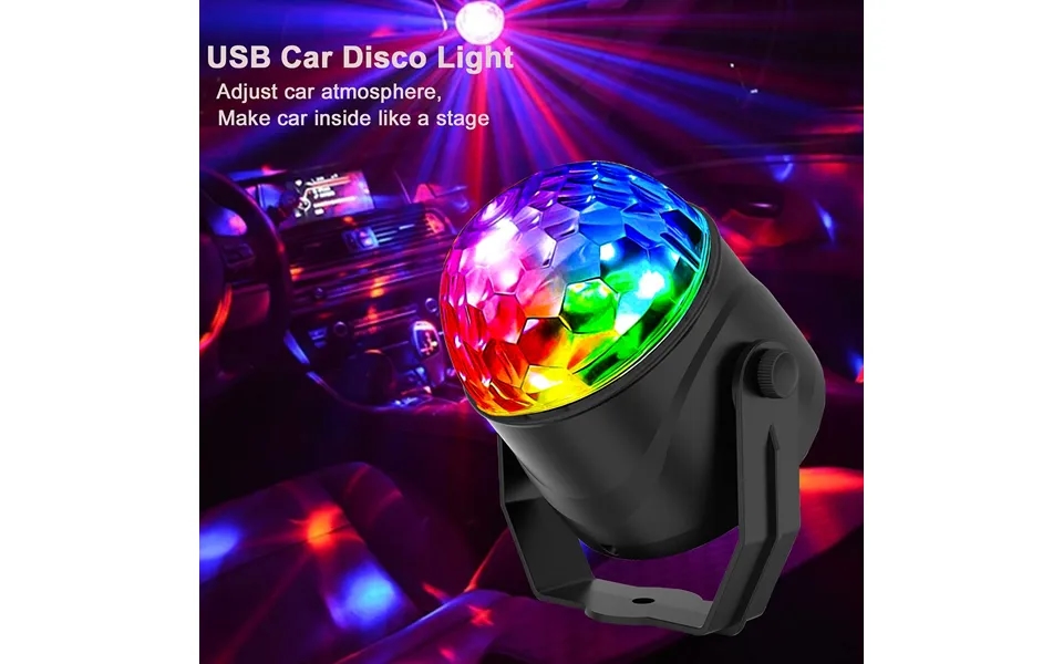 1 Pcs Dj Disco Lamp Rgb Disco Ball Party Lamp Led Projector Strobe Light Birthday Party Car Club Bar Stereo Ysxx