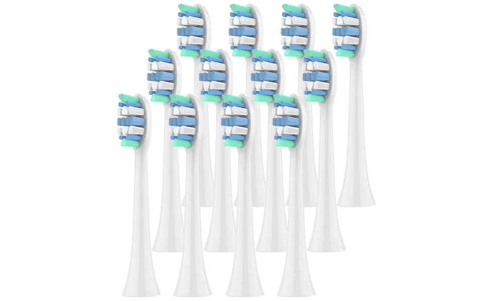 12 Pcs Brush Heads Compatible With Philips Sonicare Electric Toothbrush - Replacement Electric Brush Head For 1100 2100