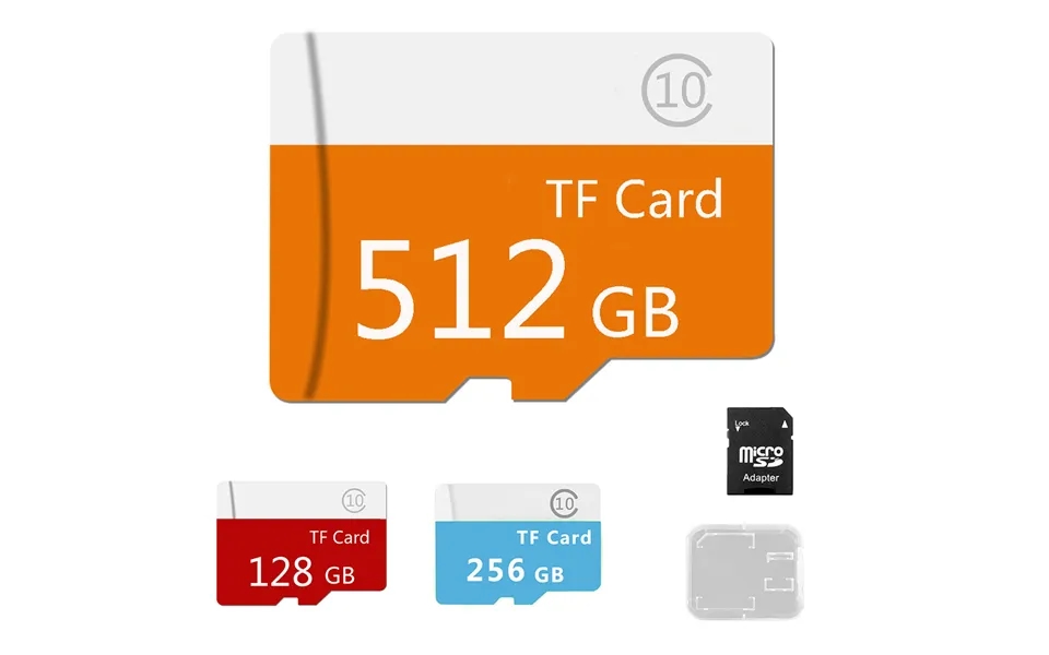 128gb 256gb 512gb Micro Sd Tf Memory Card With Reader Holder For Phone Camera