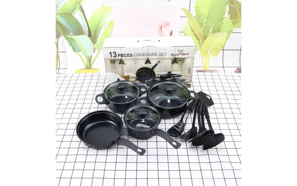 13-piece Non-stick Multi-function Soup Pot Milk Pot Milk Pot Multi-piece Set Combination 13-piece Set Pot