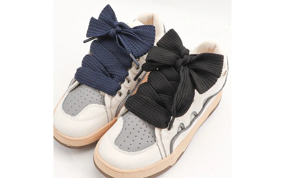1pair New Sneakers Flat Shoelaces Fashion Rope Shoelace 2.5cm Wider Laces For 100 120 140 160cm Shoes Accessories