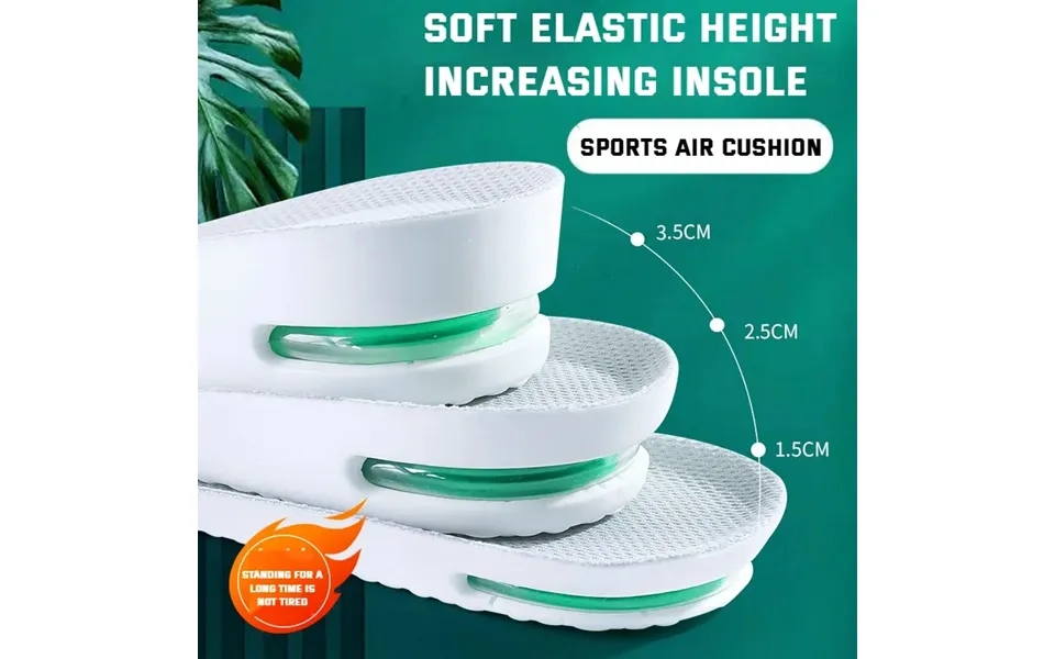 1pair Orthopedic Height Increase Insole For Feet Sports Air Insoles Comfort Plantar Fasciitis Shoes Inserts Shock