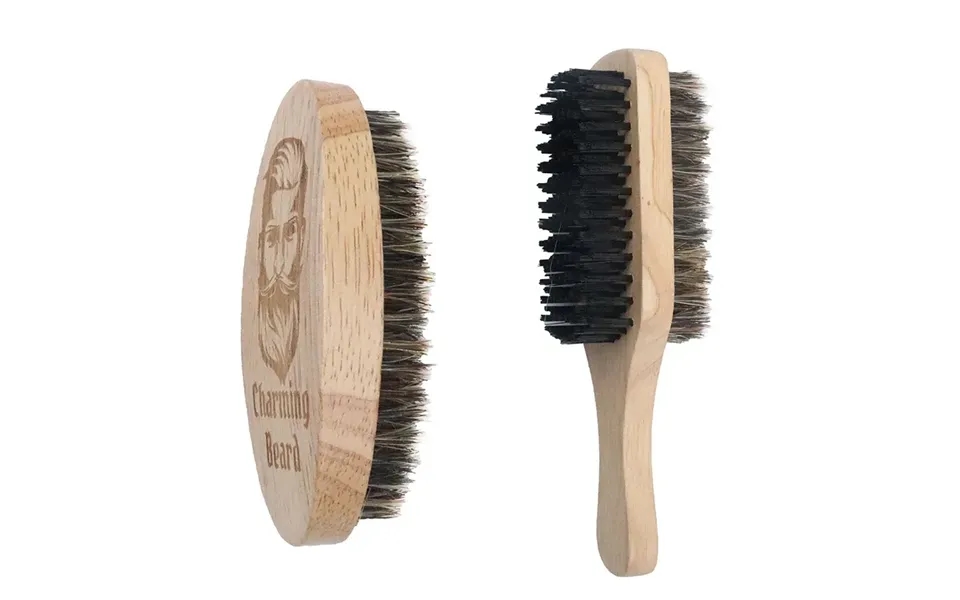 1pc Eco Friendly Boar Bristle Men's Shaving Brush Portable Barber Natural Beard Brush For Facial Cleaning Mustache Tools