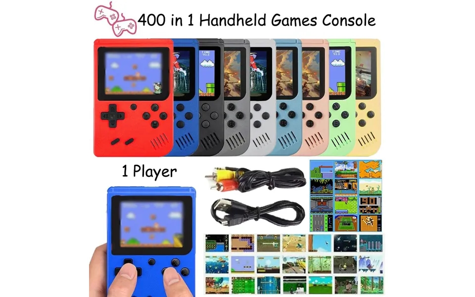 1pcs Macaron Mini 400 In 1 Gaming Console Big Screen Handheld Retro Classic Game Player Portable Game Console Retro Gami