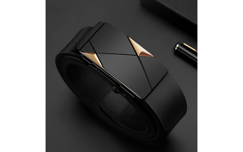 2023 New Hot Selling Belt For Men's Upgraded Automatic Buckle Two Layer Cowhide Belt - Trendy And Versatile Classic Pant