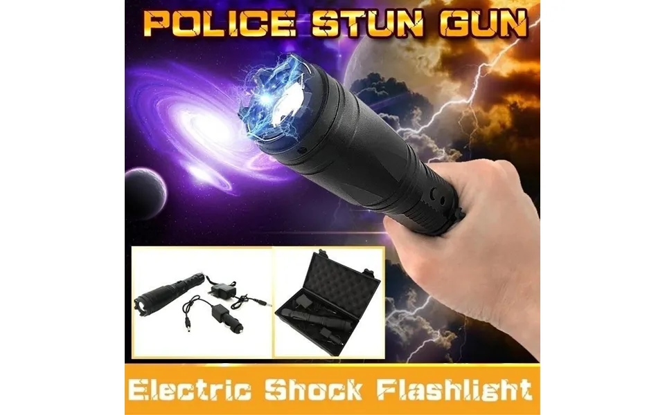 2026 Stun Gun Rechargeable Led Flashlight Travel Self-defense Police Baton Baseball Bat Shock Torch Stun Gun Baton