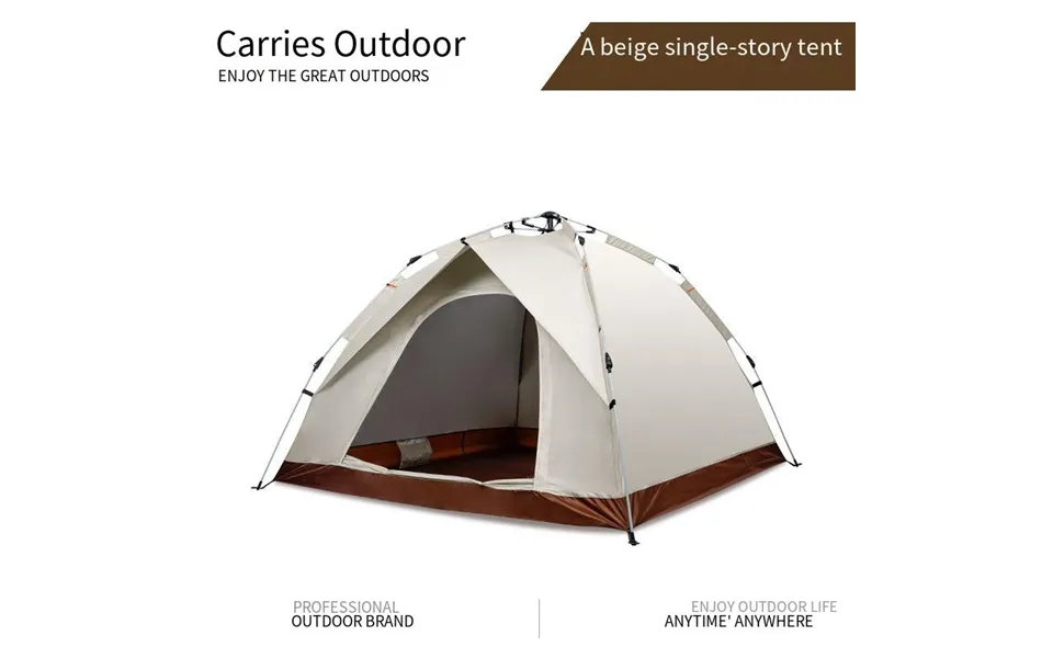 3-4 People Driving Camping Tent Outdoor Camping Automatic Quick Opening Tent Rain Protection And Sun Protection Portable