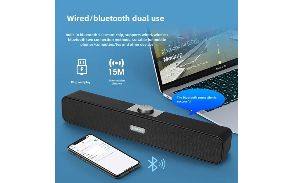 350bs Wired Desktop All-in-one Strip Sound Blaster Sound Bar Speaker - Laptop Usb Bluetooth Speaker