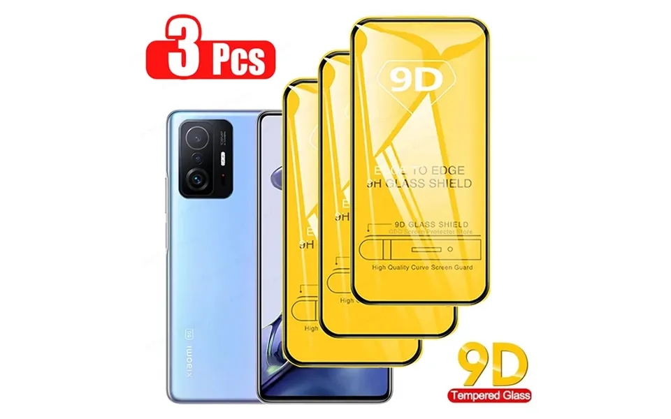 3pcs 9d Full Cover Screen Protector For 11 5g Ne Tempered On Xiaomi 12 Lite Mi 11t Pro Glass