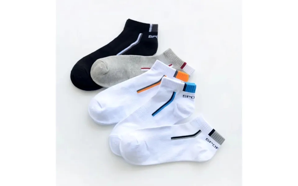 5 Pairs Lot Men Cotton Stripe Sports Ankle Mesh Short Casual Summer Breathable Comfortable Man Socks