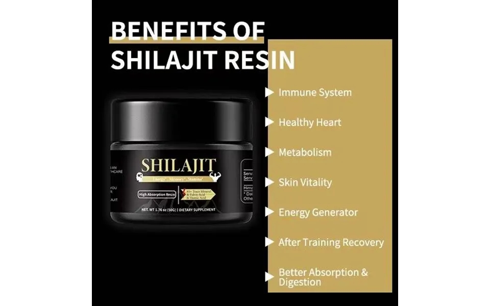 50g Pure Himalayan Shilajit Soft Resin Dietary Supplement