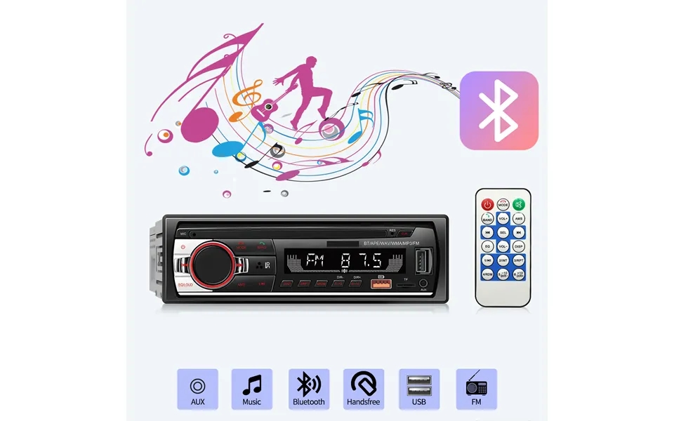 520 Car Player Usb Card Radio Bluetooth Hands Free Mp3 Short Player Lossless Music