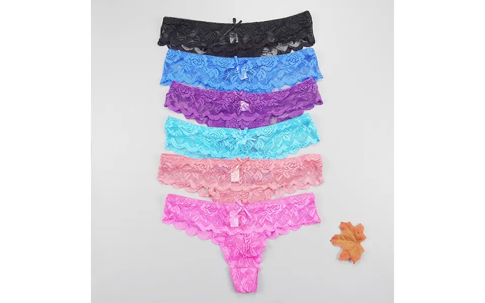 5pcs Lots Thongs Panties Women Sexy Underwear Transparent Lace Seamless Tangas Strings Dropshipping Low Rise Underwear