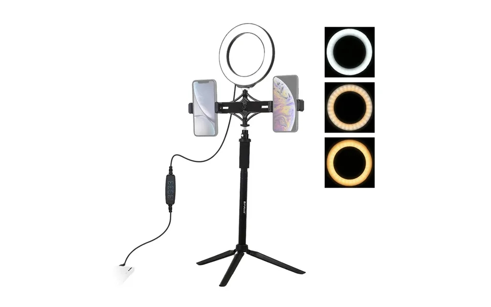 6.2 10inch Photo Ringlight Led Selfie Ring Light Phone Lamp Dimmable Photography Lighting With Tripod Stand Holder Youtu