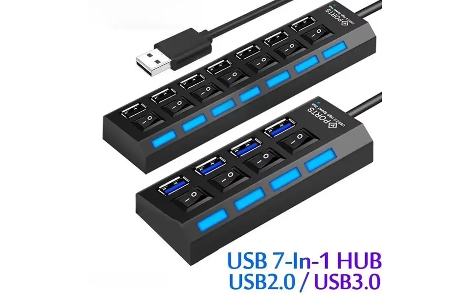 7-port Switch Computer Usb Extension Hub One Drag Seven Usb2