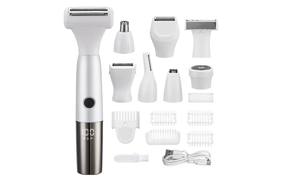 8-in-1 Electric Hair Removal Device For Women - Painless Ipl Epilator Eyebrow Trimmer Nose Hair Bikini Line Rechargeable