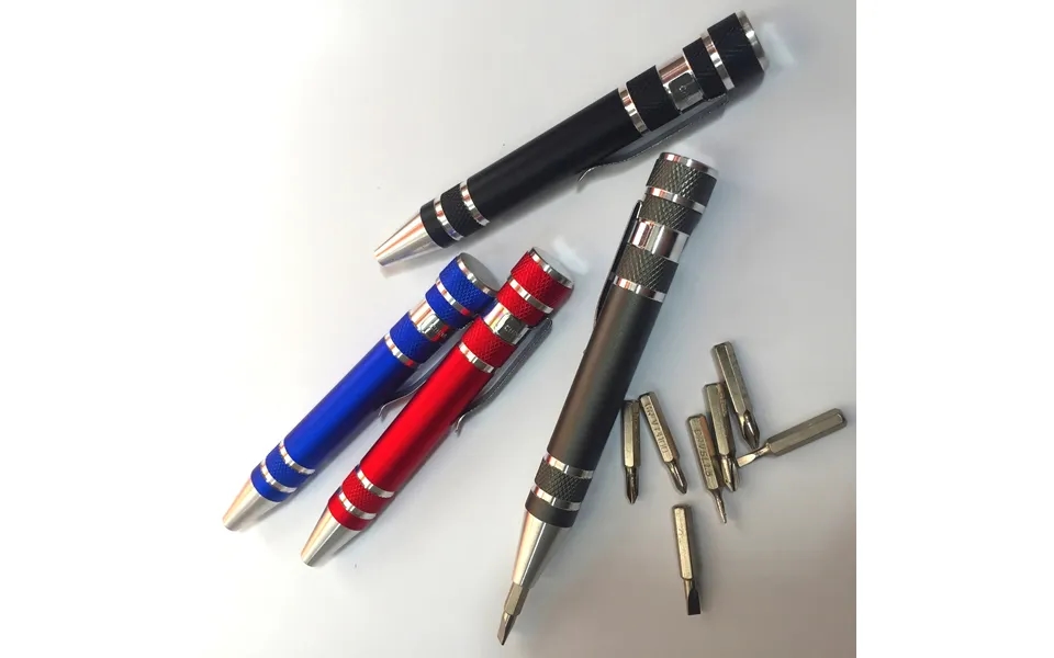 8-in-1 Magnetic Screwdriver Set - Precision Aluminum Alloy Tool Pen With Carbon Steel Bits For Electronics & Home Repair