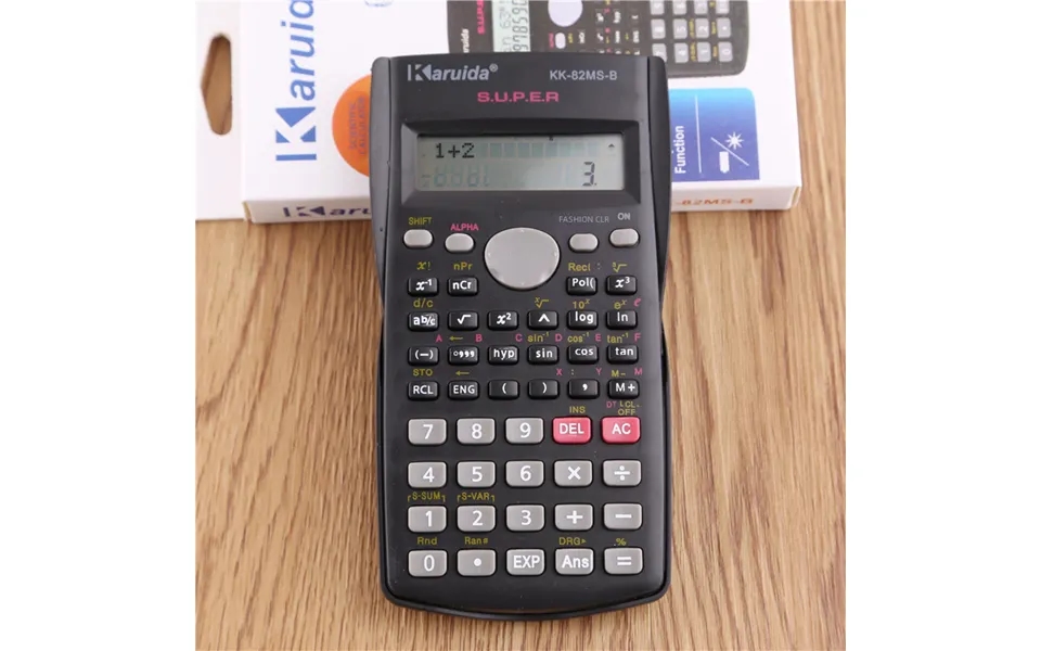 82ms-b Classic Black Student Calculator Scientific Culvert Calculator Flip Black Factory Wholesale