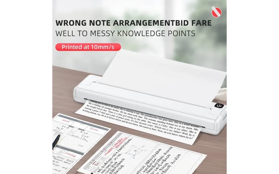 A4 Inkless Printer Portable Home Small Intelligent Inkless Mini Thermal Error Test Paper Printing